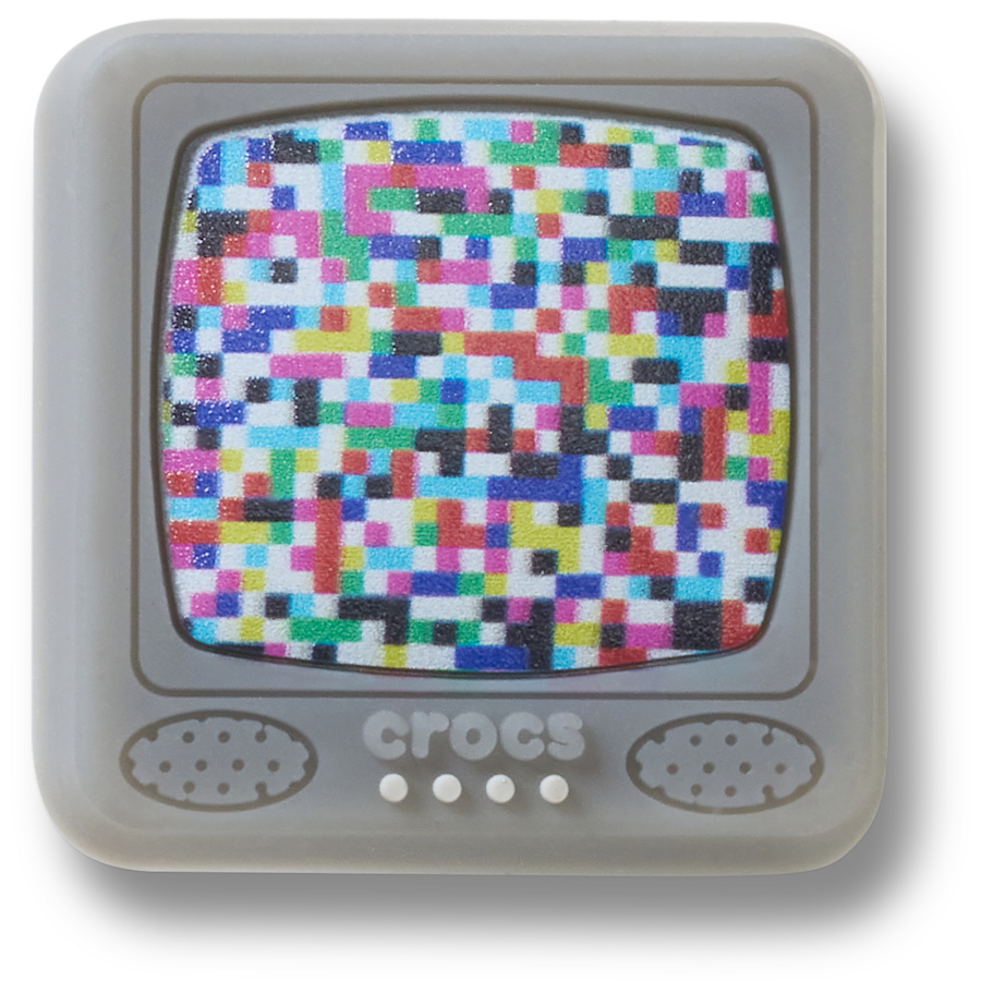Crocs Great Value Lights Up Pixelated TV Jibbitz™ charms