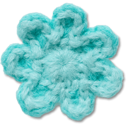 Crocs Quality Crochet Blue Flower Jibbitz™ charms