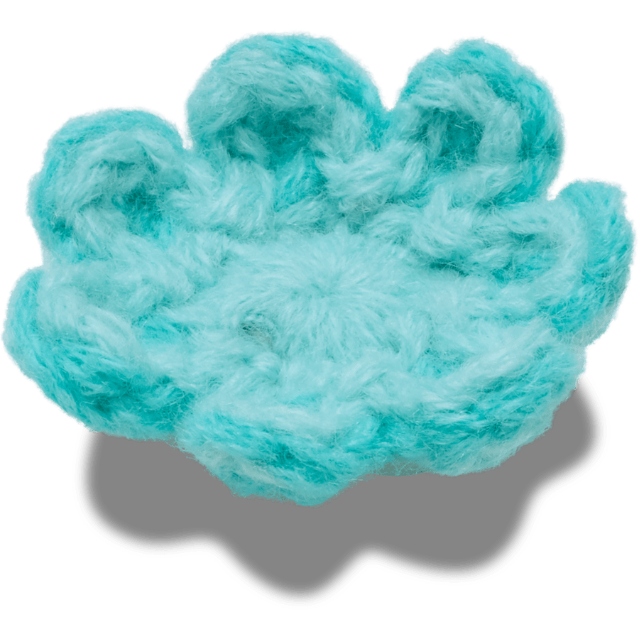 Crocs Quality Crochet Blue Flower Jibbitz™ charms
