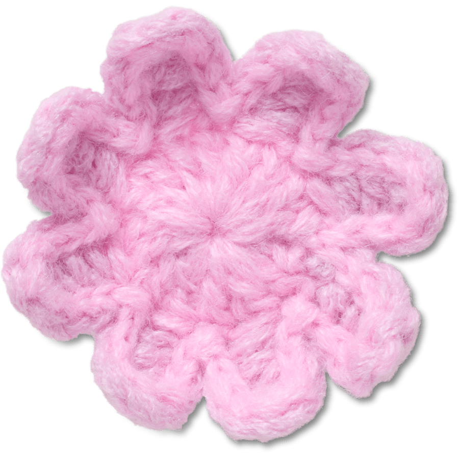 Crocs Discount Crochet Light Pink Flower Jibbitz™ charms