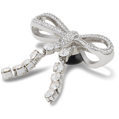 Crocs Hot Sale Silver Gem Bow Jibbitz™ charms