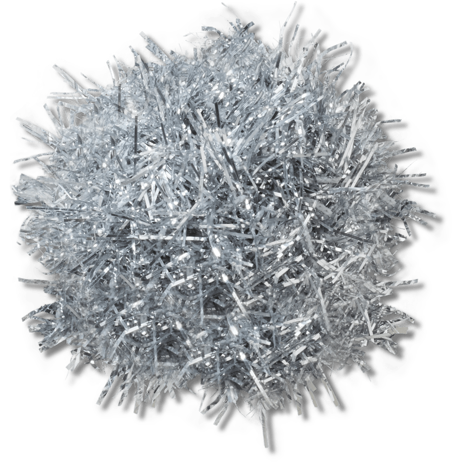 Crocs Quality Silver Tinsel Pom Jibbitz™ charms