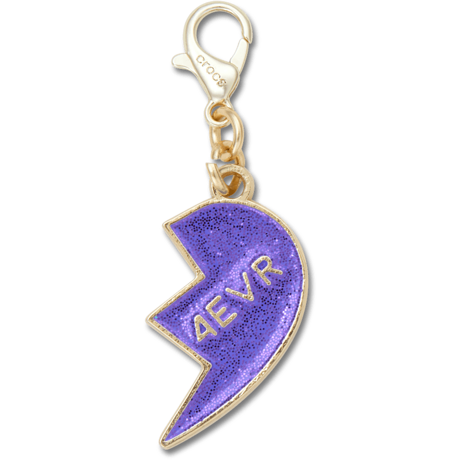 Crocs Best Seller Purple Glitter BFF Charm Right Jibbitz Shoe Charm
