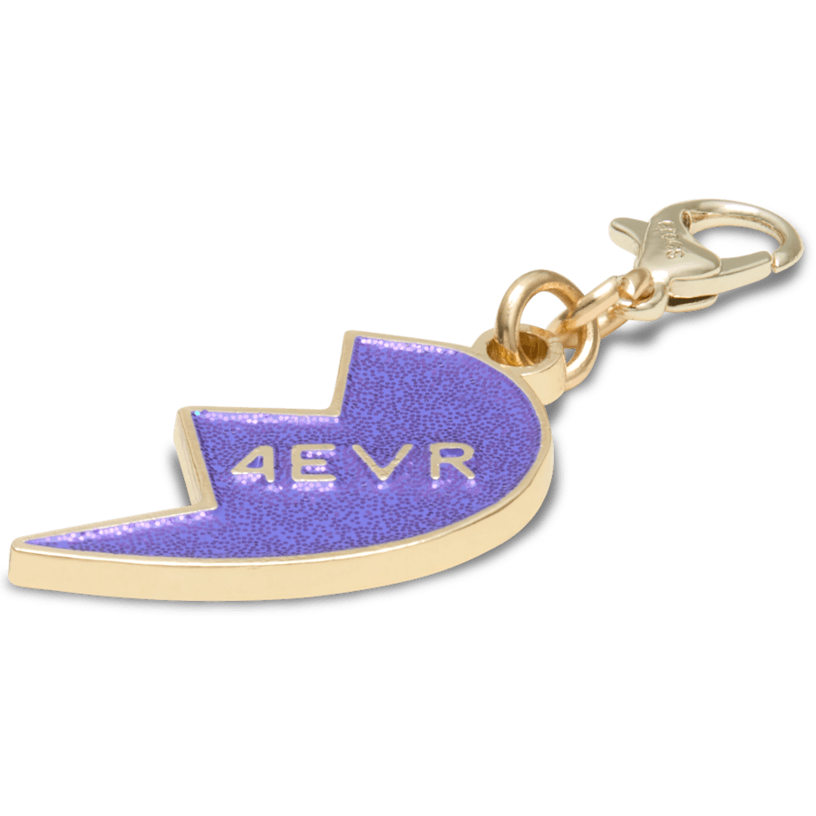 Crocs Best Seller Purple Glitter BFF Charm Right Jibbitz Shoe Charm
