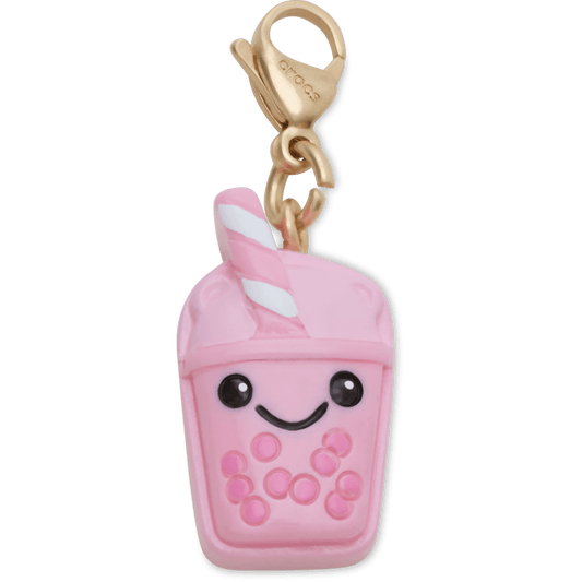 Crocs Classic Cute Pink Boba Charm Jibbitz Shoe Charm