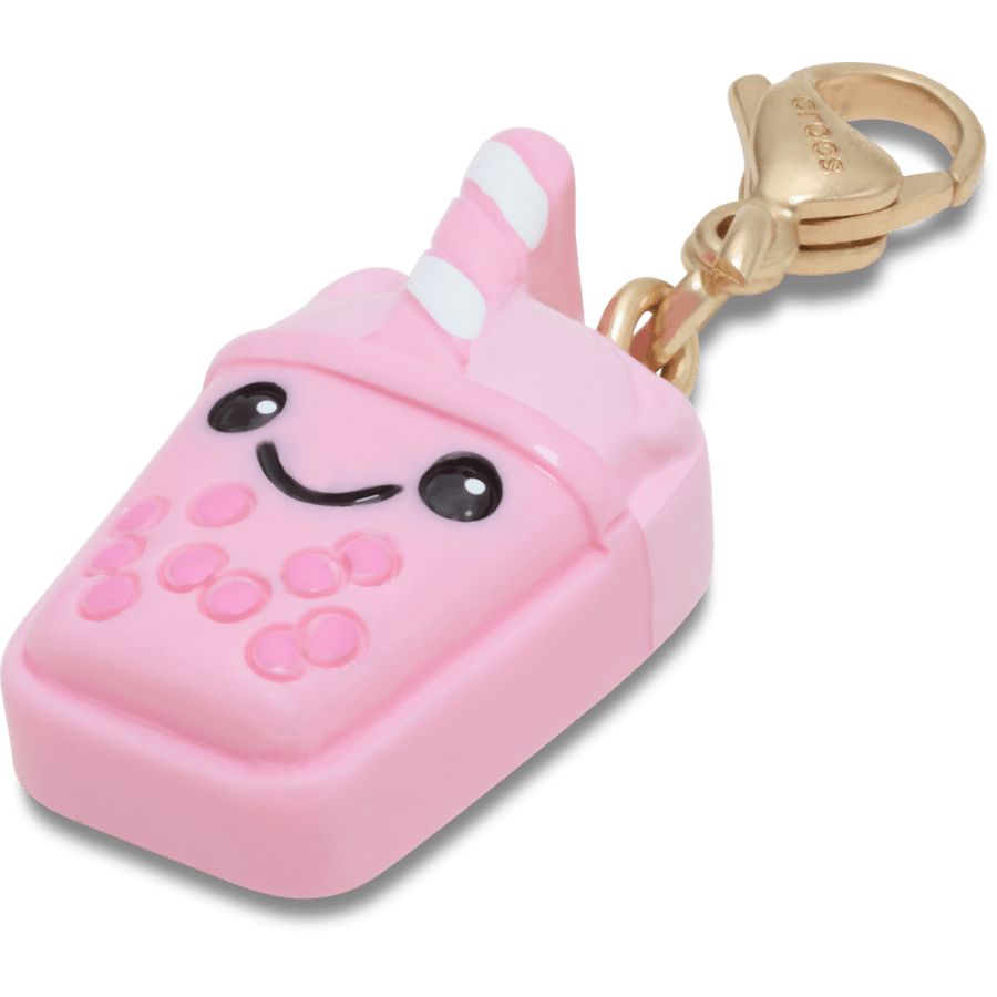 Crocs Classic Cute Pink Boba Charm Jibbitz Shoe Charm