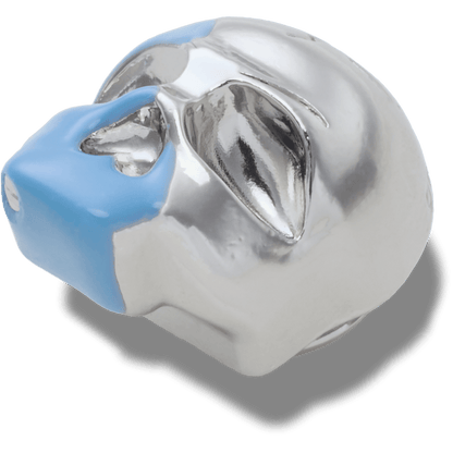 Crocs Top Pick Silver and Blue Enamel Skull Jibbitz™ charms