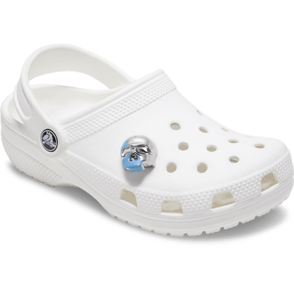 Crocs Top Pick Silver and Blue Enamel Skull Jibbitz™ charms