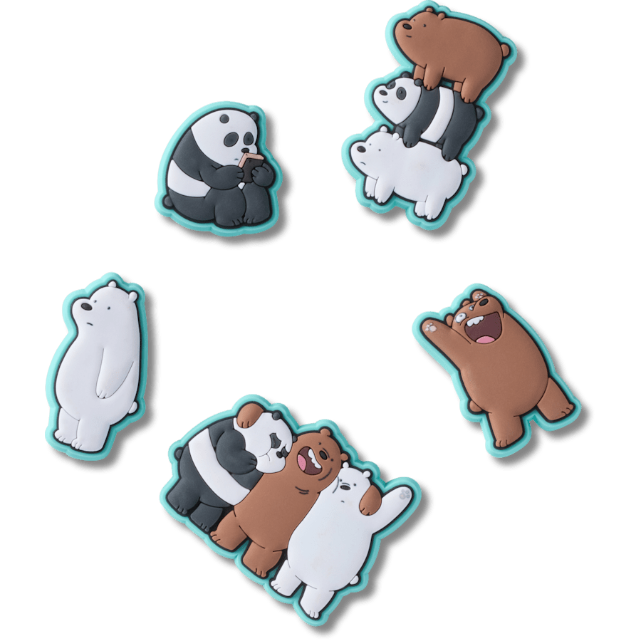 Crocs Premium We Bare Bears 5 Pack  Jibbitz™ charms