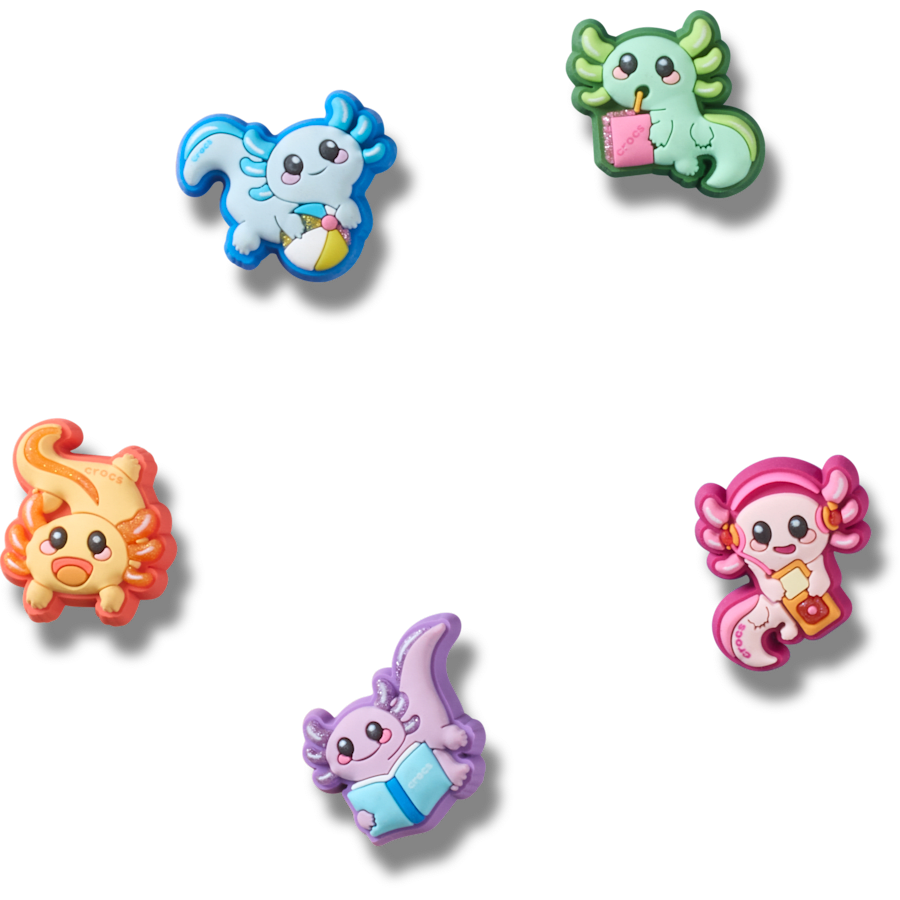 Crocs Recommended Tiny Axolotls 5 Pack Jibbitz™ charms