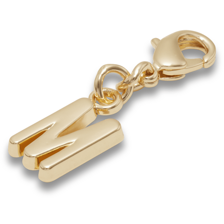 Crocs Exclusive Gold Letter M Charm Jibbitz™ charms