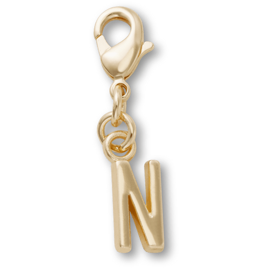 Crocs Trending Gold Letter N Charm Jibbitz™ charms