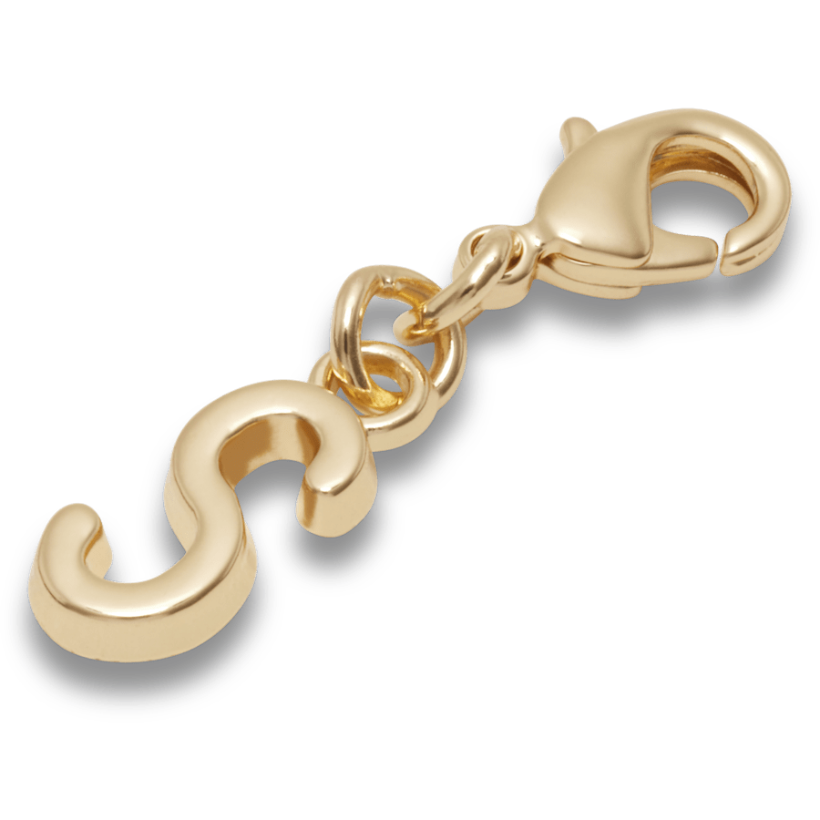 Crocs Exclusive Gold Letter S Charm Jibbitz™ charms