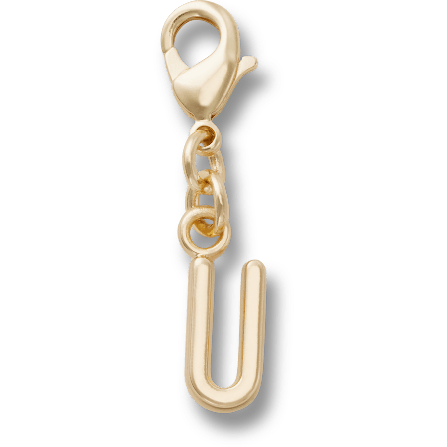 Crocs Hot Sale Gold Letter U Charm Jibbitz™ charms