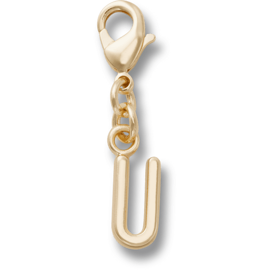 Crocs Hot Sale Gold Letter U Charm Jibbitz™ charms