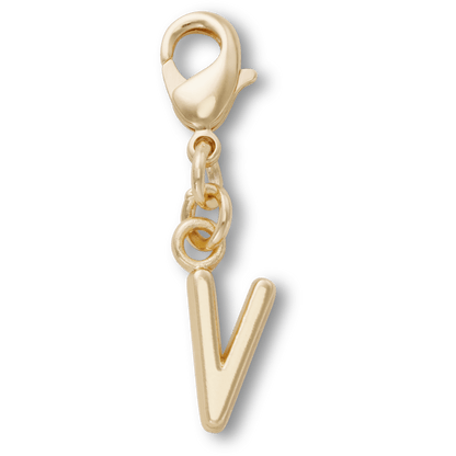 Crocs Best Seller Gold Letter V Charm Jibbitz™ charms