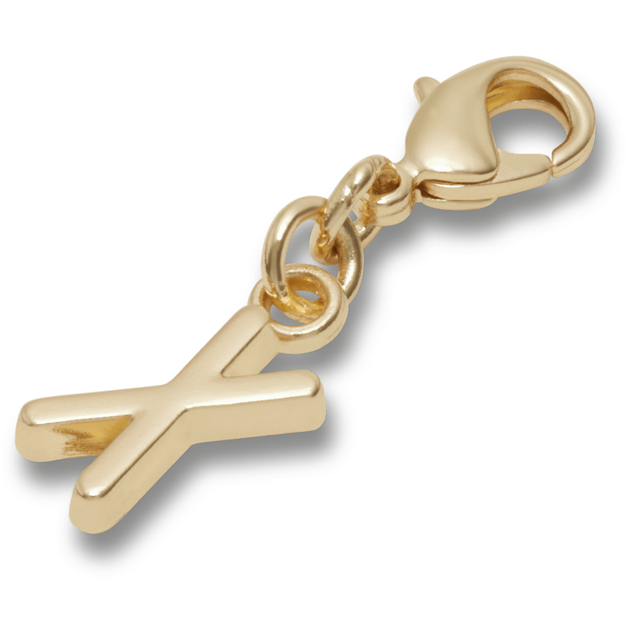 Crocs Top Pick Gold Letter X Charm Jibbitz™ charms