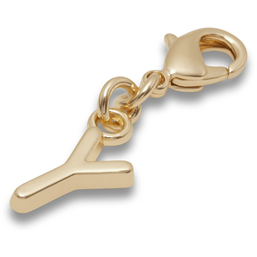 Crocs Hot Sale Gold Letter Y Charm Jibbitz™ charms