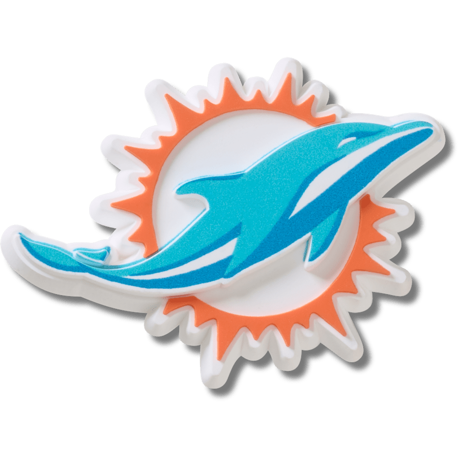 Crocs Trusted NFL Miami Dolphins Logo Jibbitz™ charms