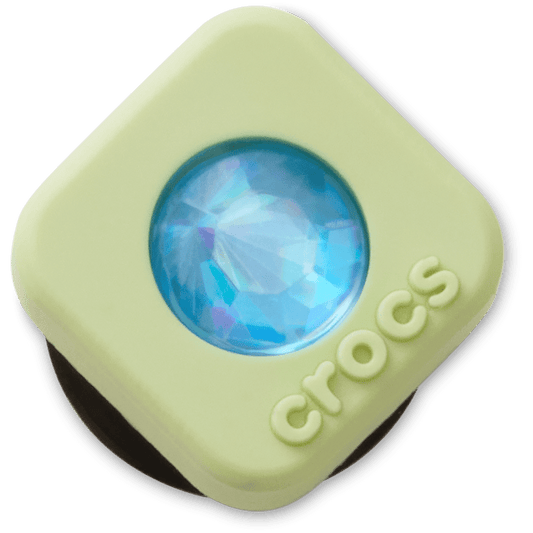 Crocs Best Price Green PVC Square SMT Gem Jibbitz™ charms