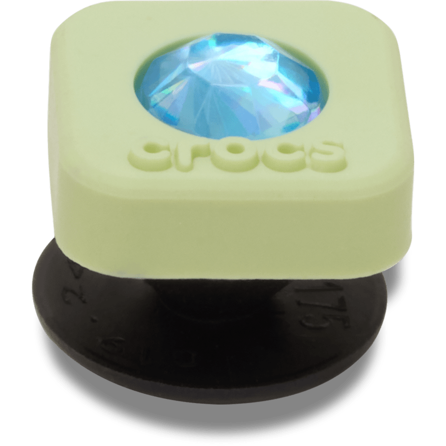 Crocs Best Price Green PVC Square SMT Gem Jibbitz™ charms