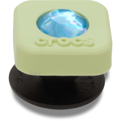 Crocs Best Price Green PVC Square SMT Gem Jibbitz™ charms