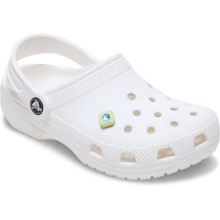 Crocs Best Price Green PVC Square SMT Gem Jibbitz™ charms