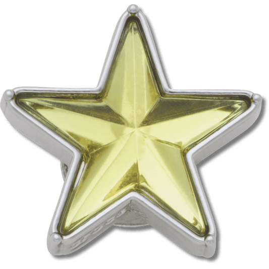 Crocs Great Value Silver and Green SMT Gem Star Jibbitz™ charms