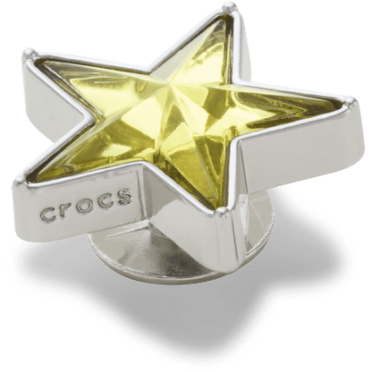 Crocs Great Value Silver and Green SMT Gem Star Jibbitz™ charms