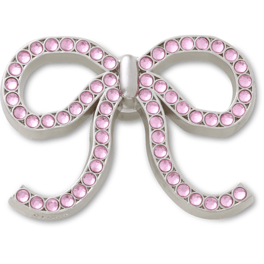 Crocs Everyday Pink Glittery Bow Jibbitz™ charms