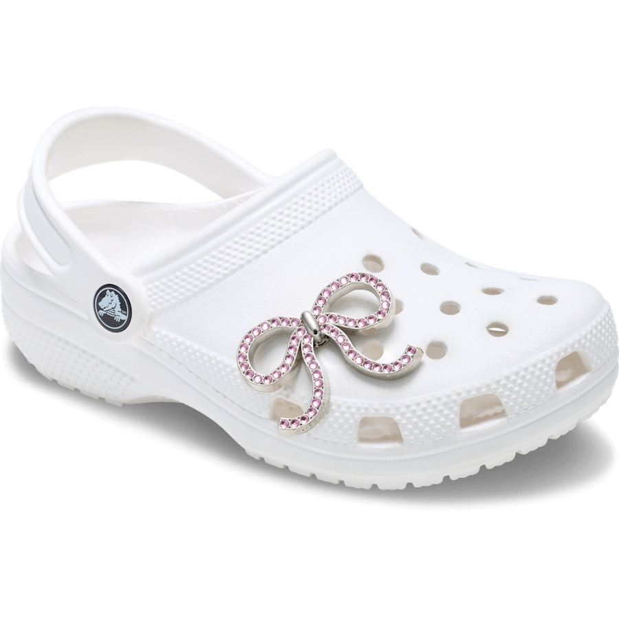 Crocs Everyday Pink Glittery Bow Jibbitz™ charms