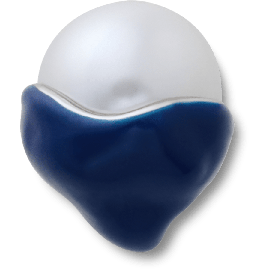 Crocs Exclusive Blue Dipped Enamel SMT Pearl Jibbitz™ charms