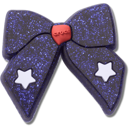 Crocs Everyday Glittery Blue Bow Jibbitz™ charms