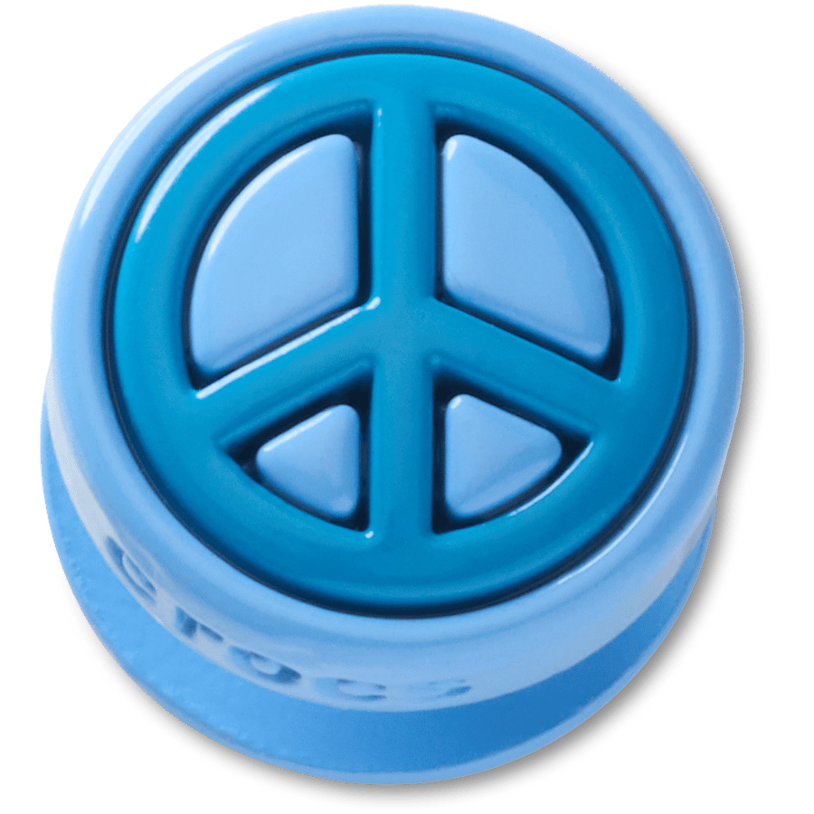 Crocs Quality Blue Peace Sign Icon Jibbitz™ charms