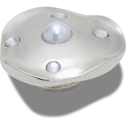 Crocs Trending Silver and Pearl Disc Jibbitz™ charms