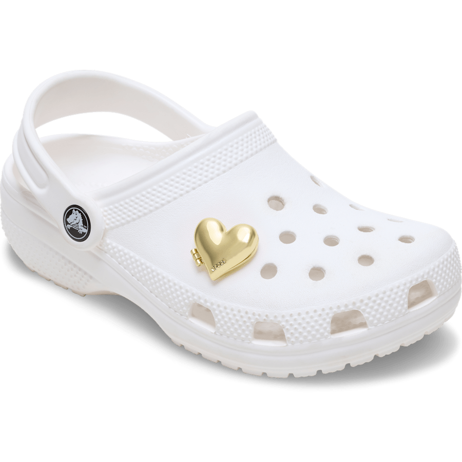 Crocs Featured Gold Bubble Locket Heart Jibbitz™ charms