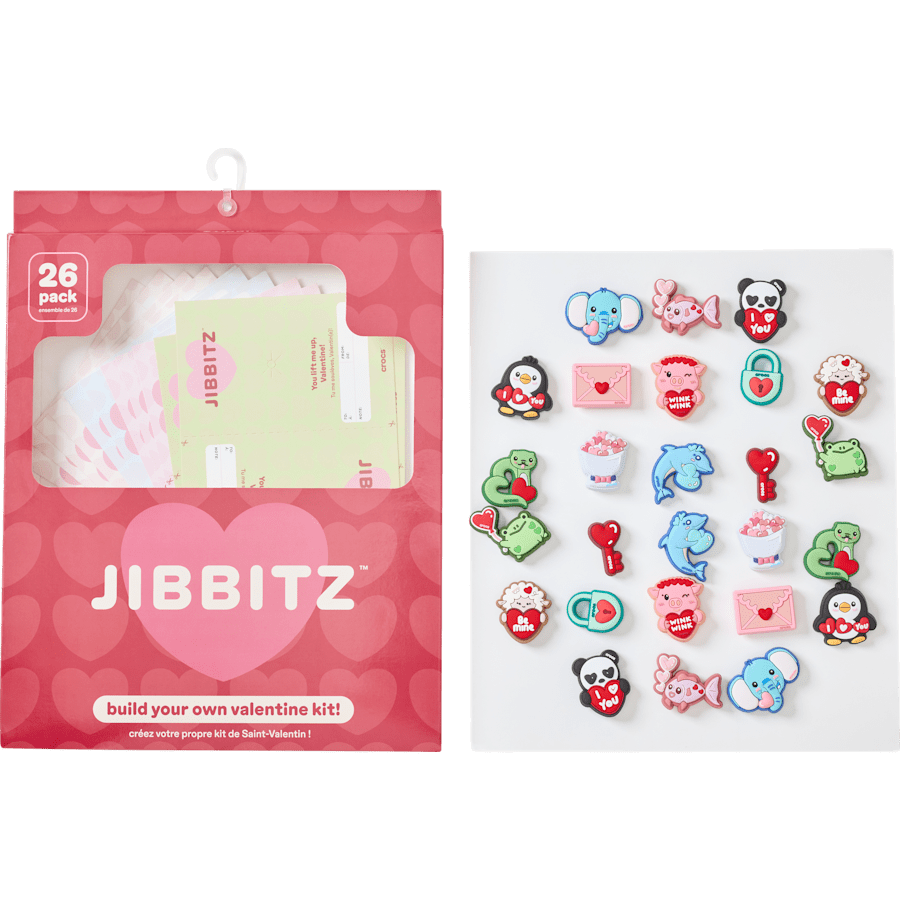 Crocs Discount Valentines Day Card 26 Pack Jibbitz™ charms