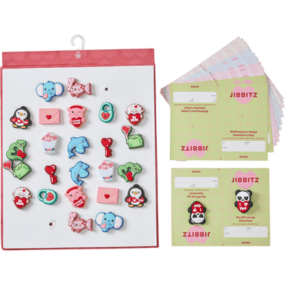 Crocs Discount Valentines Day Card 26 Pack Jibbitz™ charms