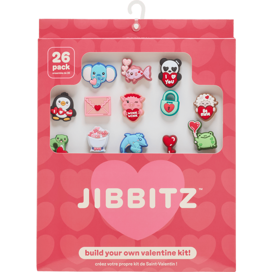 Crocs Discount Valentines Day Card 26 Pack Jibbitz™ charms
