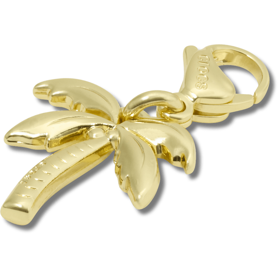 Crocs Best Seller Gold Palm Tree Charm Jibbitz charm