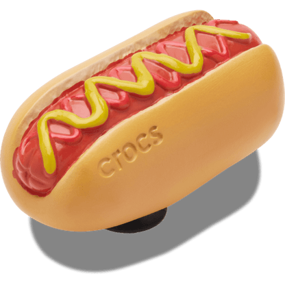 Crocs Featured Hot Dog Dipped in Mustard Jibbitz™ charms