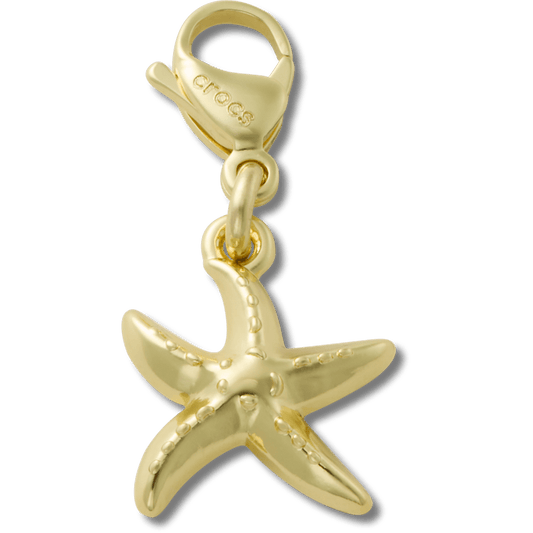 Crocs Exclusive Gold Starfish Charm Jibbitz charm