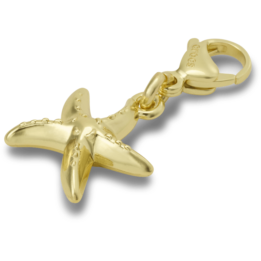 Crocs Exclusive Gold Starfish Charm Jibbitz charm