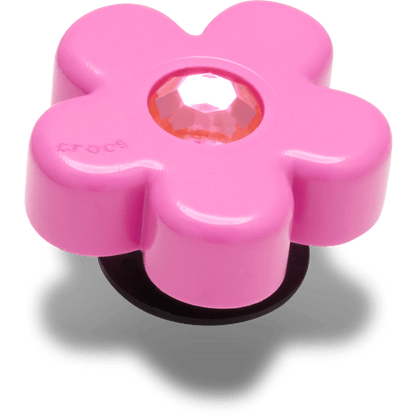 Crocs Top Pick Bright Pink Flower With Gem Jibbitz™ charms