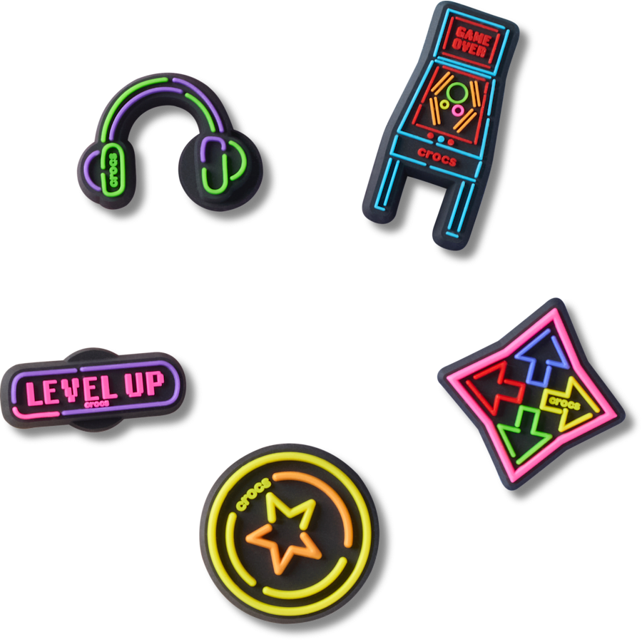 Crocs Smart Buy Level Up Gamer 5 Pack Jibbitz™ charms