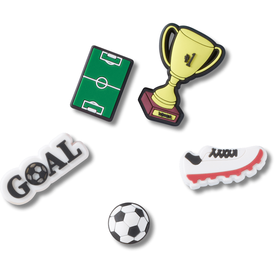 Crocs Best Seller Soccer Star 5 Pack Jibbitz™ charms