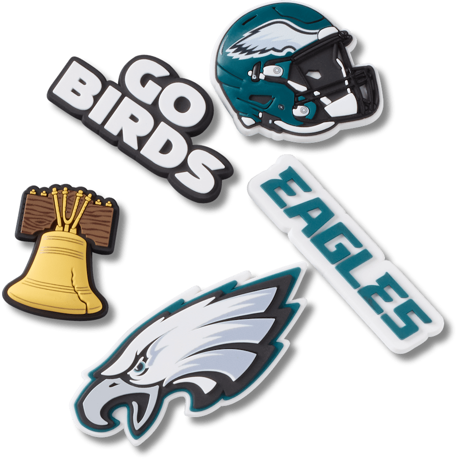 Crocs Sale NFL Philadelphia Eagles 5 Pack Jibbitz Shoe Charm