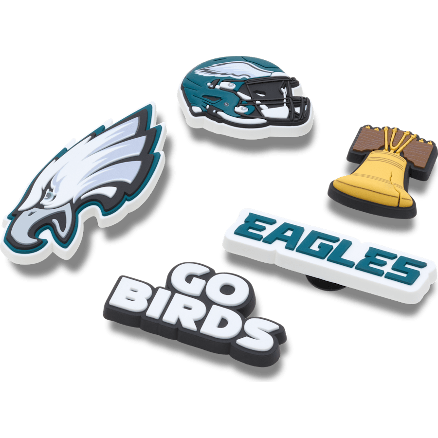 Crocs Sale NFL Philadelphia Eagles 5 Pack Jibbitz Shoe Charm