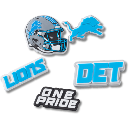 Crocs Discount NFL Detroit Lions 5 Pack Jibbitz Shoe Charm