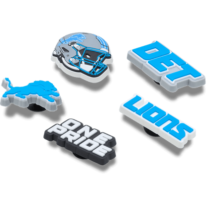Crocs Discount NFL Detroit Lions 5 Pack Jibbitz Shoe Charm